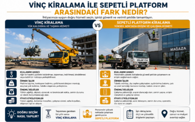 Vinç Kiralama ile Sepetli Platform Arasındaki Fark Nedir?